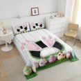 thumbnail image 4 of Erosebridal Easter Rabbit Comforter Sets Queen Size,Cute Eggs Bedding Queen Comforter Set,Kids Room Decorative,Reversible,Ultra Soft,3 Pieces, 4 of 7