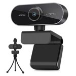 gallfeel 1080P Full HD Webcam with Built-in Microphone, Black
