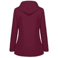 thumbnail image 5 of EGNMCR Manteau à Manches Longues pour Femmes, Manteau Décontracté Sans Capuche à Manches Longues & Vestes Manteau de Pluie Uni pour Femmes Vestes d'Extérieur Imperméable à Capuche Coupe-Vent Manteau en Tissu Imperméable pour Femmes, 5 of 5