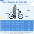 thumbnail image 3 of Costway 20" Kids Bike with Hand & Coaster Brakes, Adjustable Seat & Handlebar, Kickstand Blue, 3 of 9