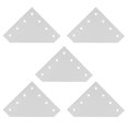 thumbnail image 2 of 5 Pcs Plaque de Renforcement Argent, Alliage d'Aluminium Solide Durable pour Meubles, 2 of 8