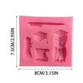 thumbnail image 2 of Jienlioq Kitchen Supplies Clearance Graduation Season Modeling Silicone Graduation Cap Celebration Cake Decoration, 2 of 2