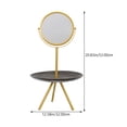 thumbnail image 2 of WRITWAA 1Set Vanity Mirror for Dresser with Adjustable Angle and Jewelry Storage 53x32cm, 2 of 7