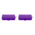 thumbnail image 3 of Thinsony 10 Grid Plastic Jewelry Removable Storage Box Beads Container Earring Purple 12.8x6.5x2.2cm 2Set, 3 of 6