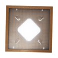 thumbnail image 3 of GROWTH TANK Vinyl Record Frame Album Record Rack Storage Organizer Hanging Home Decoration Lightweight Wall Mount Holder Easy to Install Brown, 3 of 9