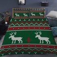 thumbnail image 3 of Innerwin Quilt Sets Printed Coverlet Set 3 Pieces Christmas Comforter Bedspread Lightweight Microfiber Breathable Ultra Soft Decor Style A Full, 3 of 3