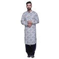 thumbnail image 1 of Atasi Kurta Pathani pour Hommes à Col Classique à Manches Longues Salwar Ensemble de Kurta de Mariage, 1 of 5