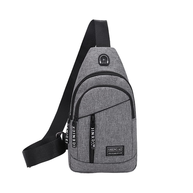 SDNall Multipurpose Crossbody Backpack with Chest Strap, Adjustable Phone Hand Strap Hole, Lightweight Hiking Bag for Daily Commute and Outdoor Travel