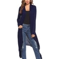 thumbnail image 1 of Women‘s Maxi Cardigan – Casual Long Flowy Open Front Floor Length Drape Lightweight Duster Sweater, 1 of 6