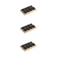 thumbnail image 3 of kurtrusly Wood Earring Card Holder w/ Tray Jewelry Display for Accessory 8 Pair Black 3Set, 3 of 6