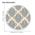 thumbnail image 1 of CEHVOM Serviette de Plage Ronde en Microfibre Imprimée Super Légère Serviette de Bain Colorée Anti-Sable Couverture de Plage Tapis de Plage Serviette Multi-Usage pour Voyage Piscine Liquidation, 1 of 7