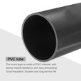 thumbnail image 4 of Unique Bargains PVC Rigid Round Pipe 101.6mm ID 110mm OD 20cm/8' Length Light Grey High Impact for Water Pipe, Crafts, Cable Sleeves, 4 of 6