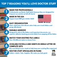thumbnail image 3 of Doctor Stuff - File Folder Labels, Alphabet Letter P, Barkley/Sycom FABKM - BRAM Series Compatible Alpha Stickers, Yellow, 1" x 1-1/2", 500/Roll, 3 of 4