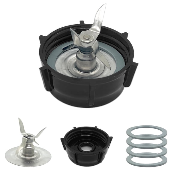 for Oster Blender Replacement Parts – Ice Crusher Blade with Jar Base Cap & 4 Rubber O-Ring Seals – Compatible with Osterizer Blenders Accessories