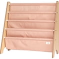 thumbnail image 1 of 3 Sprouts Recycled Fabric Kids Book Rack Storage Bookshelf Organizer in Clay for Ages 3+, 1 of 5