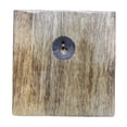 thumbnail image 2 of 5 Iron Hooks With Ceramic Knobs On Wood Base, 2 of 2