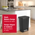 thumbnail image 2 of Rubbermaid 13 Gallon Step-On Kitchen Trash Can with Lid, Garbage Can, Black Trash Container, 2 of 7