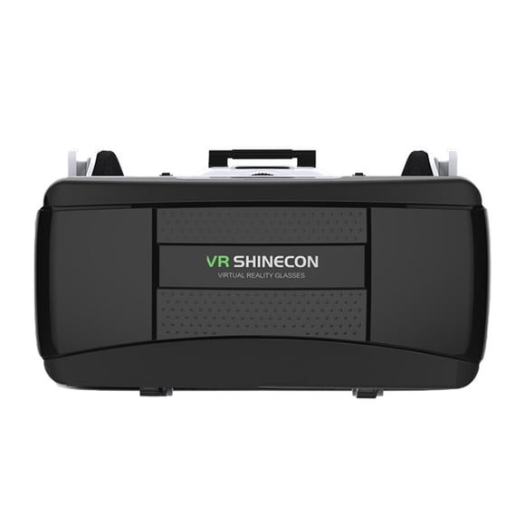 MasteelfCA 3D VR Headset Virtual Reality Glasses Build-in Stereo Headphone and Adjustable Strap Movie Games 3D Glasses (Black+White)