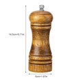 thumbnail image 4 of Coofit Pepper Grinder Wooden Adjustable Large Capacity Manual Spice Grinder Pepper Mill, 4 of 10