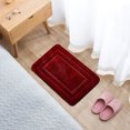 thumbnail image 2 of RKSTN Area Rug Flocking Microfiber Printed Carpet, Bathroom Floor Mat, Toilet Mat, Quick Drying Foot Mat, Bathroom Water Absorbing Door Mat Non Slip Home Decor Door Mat, 2 of 4