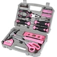 thumbnail image 1 of JUNWELL Ensemble d'Outils à Main pour la Maison Trousse d'Outils de Réparation à Domicile Rose Ensemble d'Outils pour Femmes avec Étui Acier Rose 3,19 Lb 37 Pcs, 1 of 10