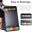 thumbnail image 3 of WinSpin 41x25" Prize Drop Board Game with LED Lights 12 Pucks Customizable Logo Area Slots Carnival Tabletop, 3 of 10