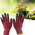 thumbnail image 2 of 1Pair Non slip Nylon Labor Work Garden Gloves Handling Gloves, 2 of 6