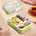 thumbnail image 4 of Summer Savings Kcavykas Lunch Box Microwave Oven Lunch Box Japanese Style Style Student Lunch Box Compartment Large Capacity Work with Cutlery Sealed Salad, 4 of 6
