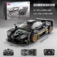 thumbnail image 4 of Voltz Toys Building Bricks, Officially Licensed 1:28 Scale Pagani Zonda R Model Building Kit – 387 Piece Pagani Zonda R Vehicle Collectible Construction Set Gift for Kids and Adults, 4 of 6