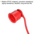 thumbnail image 4 of Unique Bargains 1x3/2' ID PVC Flat Face Hydraulic Quick Coupling Dust Cap and Plug Kit, Red 2Set, 4 of 5
