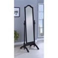 thumbnail image 1 of Benzara BM160271 Artistically Charmed Cheval Mirror with Arched Top, Black, 1 of 1