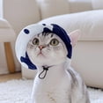 thumbnail image 4 of BKER Bucket Hats For Dogs Summer Round Brim Pet Hat With Ear Holes & Neck Strap Adjustable Outdoor Climbing Sun Visor Hat Sunshade Strangulation Cap For Small Medium Cats Dogs K, 4 of 4