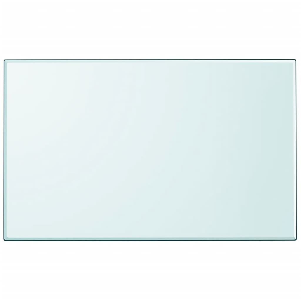 vidaXL Table de Chevet en Verre Trempé Rectangulaire 1000x620 mm
