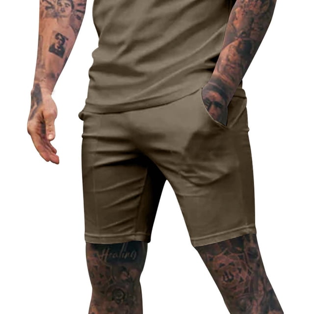 Mens Long Cargo Shorts Men’S Casual Shorts Mens Casual Shorts Cotton Drawstring Summer Beach Stretch Golf Shorts Lightweight Running Workout Quick Dry Pants
