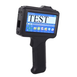 Handheld Inkjet Printer, 12.7mm Handheld Coding Machine Simple UI Interface  Versatile  for Paper Plastic Leather