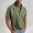 Army Green, variant on Men's Short Sleeve Button Down Shirt, Casual Loose Fit Breathable Polyester Shirt for Men, Short Sleeve Button Up with Pocket