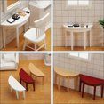 thumbnail image 4 of CIMAXIC Modèle de Bureau 3 Pcs Mini Demi-Rond Bureau d'Entrée Modèle Mini Maison Simulation Mobilier Bureau,3.46"X2.56"X1.18 Pouces, 4 of 5