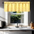 thumbnail image 2 of 1 Piece Country Farmhouse Kitchen Curtains and Valances Set for Windows Country Themed Style Kitchen Window Curtains Over Sink Decor 18x54 in, 2 of 5