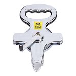 EeaseCA 50m Ruban de mesure multifonctions à commande manuelle Règle technique Règle en acier inoxydable Ruban (argent)