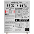 thumbnail image 1 of The Party Post 46th Birthday Party Decorations Poster Born in 1978, 1 of 5