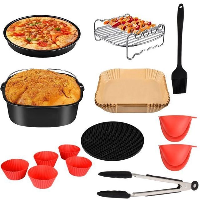 Air Fryer Accessories Set, Square Air Fryer Accessories, 8 Inch