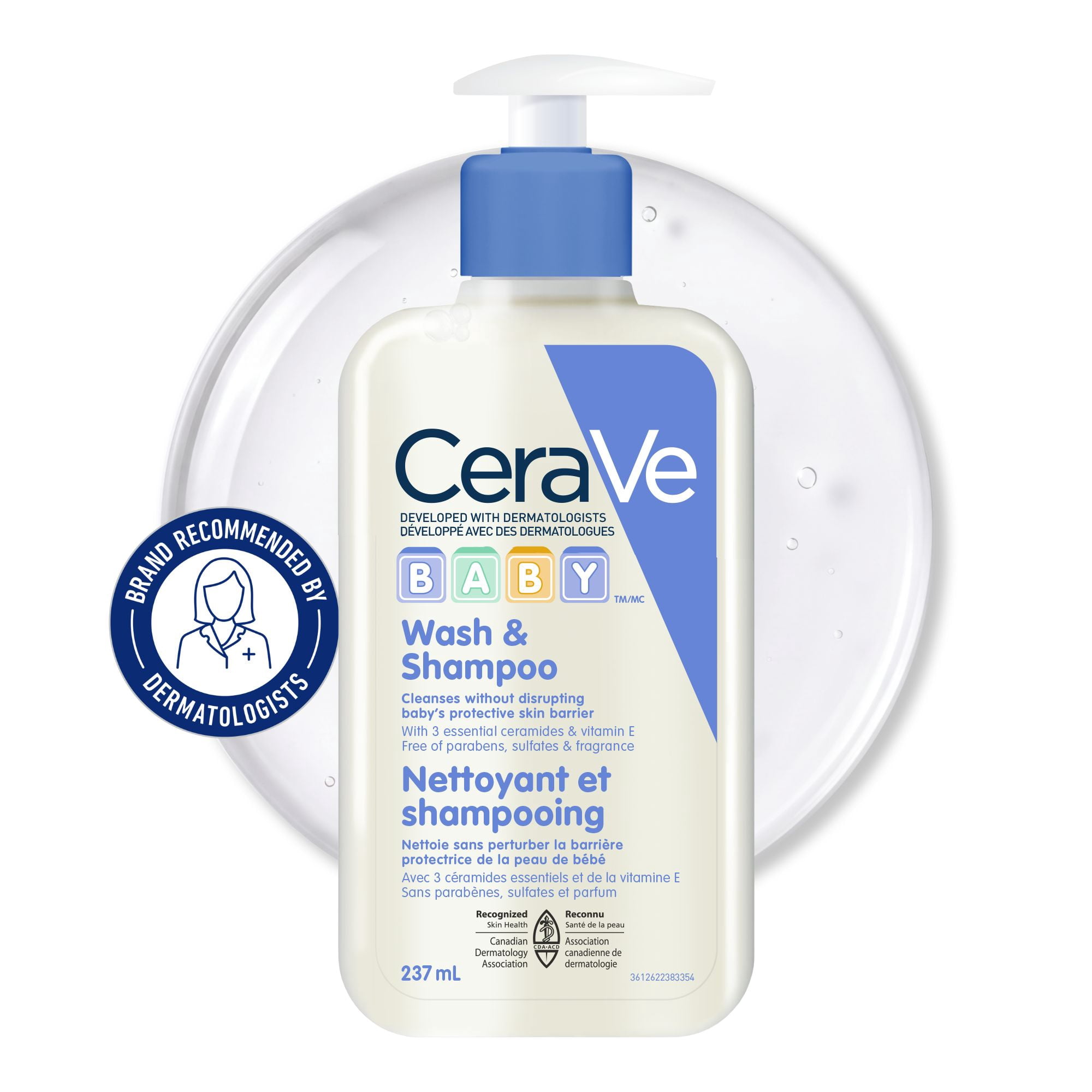 CeraVe Baby Wash & Shampoo, 237ml