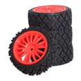 thumbnail image 2 of CUITING 4 Pieces Wheel Rim Tire Universal Spare for XV01 XV02 DIY Accessories Trucks black, 2 of 9