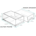 thumbnail image 2 of Sorbus Medium Clear Stackable Storage Drawers, Plastic Storage Drawers with Handles for Laundry Room, Office, Closet, Desk, Home, Kitchen, Pantry, Bathroom, Room, Organization and Storage (2 Pack), 2 of 8