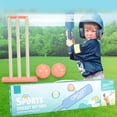 thumbnail image 4 of Kids Set Plastic Bat Set Bat And Beach Wicket Stand Kit For Children Toddler Parent Child Sports Interaction Ball Sports, 4 of 6