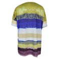 thumbnail image 3 of Innerwin Hauts à Rayures T-Shirt Femme Tenue d'Intérieur Manches Courtes T-Shirt Ample Jaune 4TG, 3 of 8