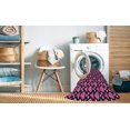 thumbnail image 2 of Ahgly Tapis Rond Lavable en Machine Intérieur Transitionnel Rose Néon, 8 Pieds Rond, 2 of 7