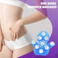thumbnail image 3 of Gant de Massage pour les Mains à Rouleau en Forme de Paume en Acier PVC 9, Portable, Rotatif, Masseur Portatif à Main, Salon, Outils Relaxants pour Épaules et Pieds, Bleu, 3 of 7