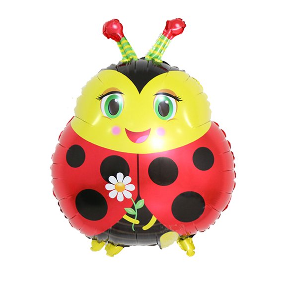 Unique Bargains Family Foil Ladybug Design Inflation Balloon Festival Party Decoration 19 Inch