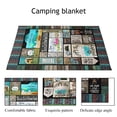 thumbnail image 2 of Tapis de Camping Extérieur Portable pour Fête et Voyage, Anti-Humidité, Mode, Multicolore, à Empiècements, à Grille, Tapis de Camping, 2 of 6